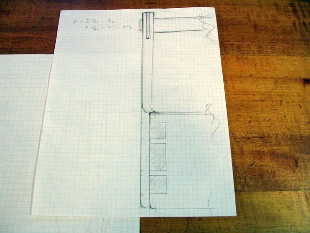 Handle Front View Sketch
